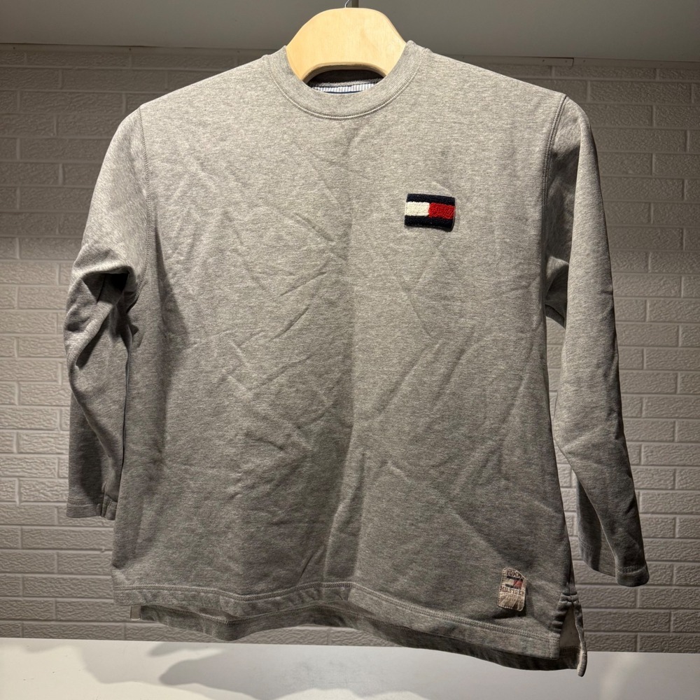 Tommy Hilfiger Athletics Gray Crewneck Sweatshirt Long Sleeve Men's XL